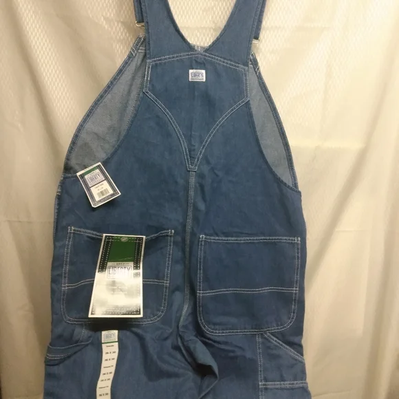 1912 Liberty Bib Overalls, sz 36x30, Blue, 100% cotton, NWT - Picture 4 of 10